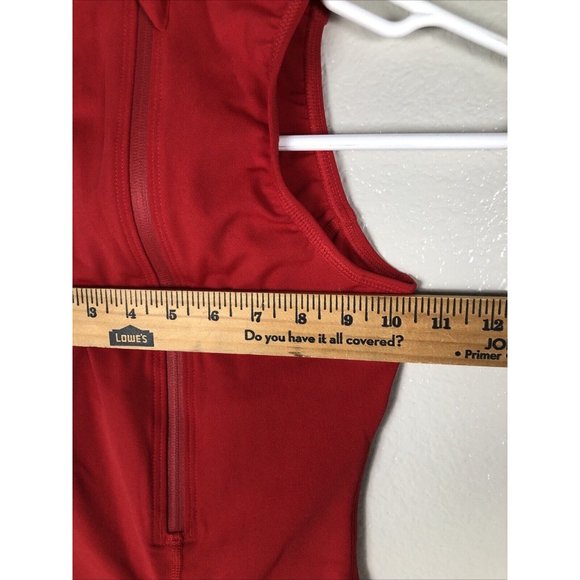 Arena Women's Solid Waterpolo One Piece Swimsuit Red Size 26  NWT - Picture 7 of 15